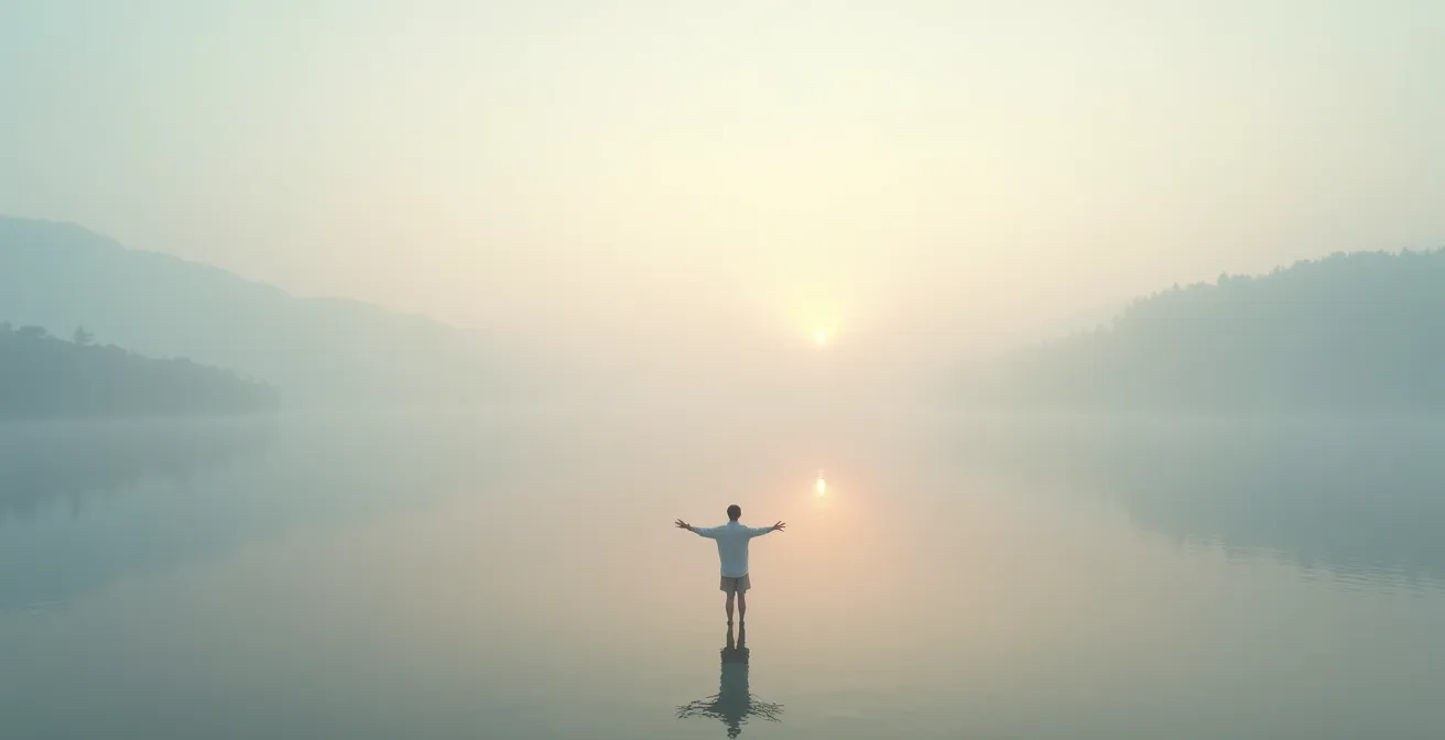 Mensch zeigt Verletzlichkeit als Stärke in authentischem Moment
